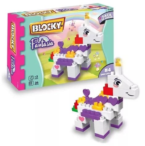 BLOCKY FANTASIA UNICORNIO 36 PIEZAS