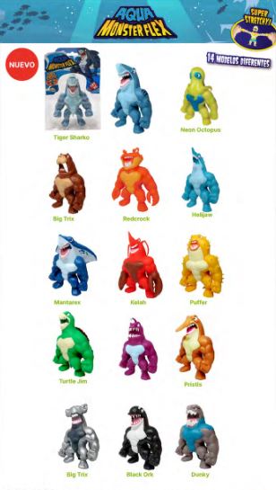 AQUA MONSTERFLEX STRETCHY - 14 MODELOS
