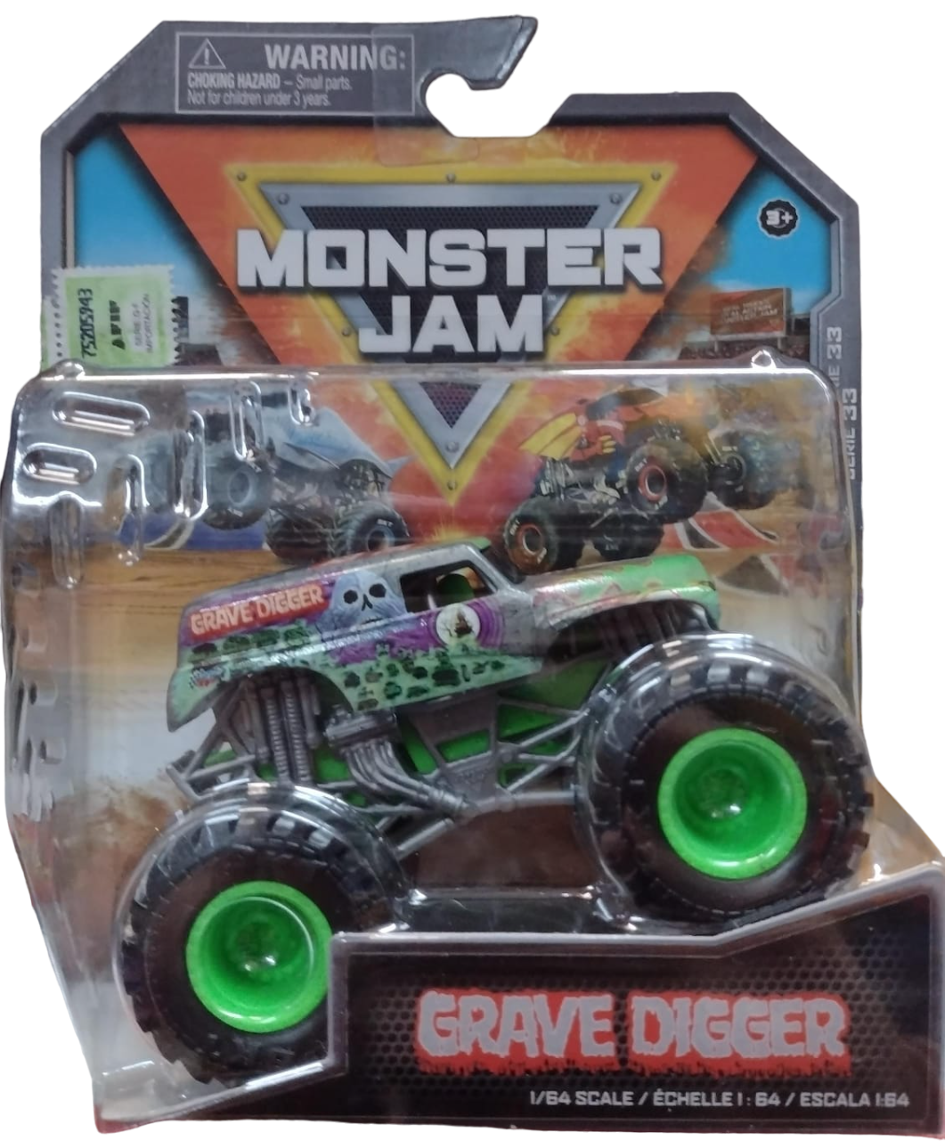 MONSTER JAM 1:64 METAL GRAVE DIGGER