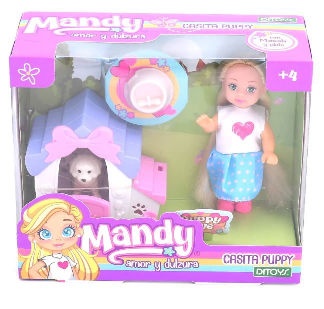 MANDY MUÑECA CON CASITA PUPPY