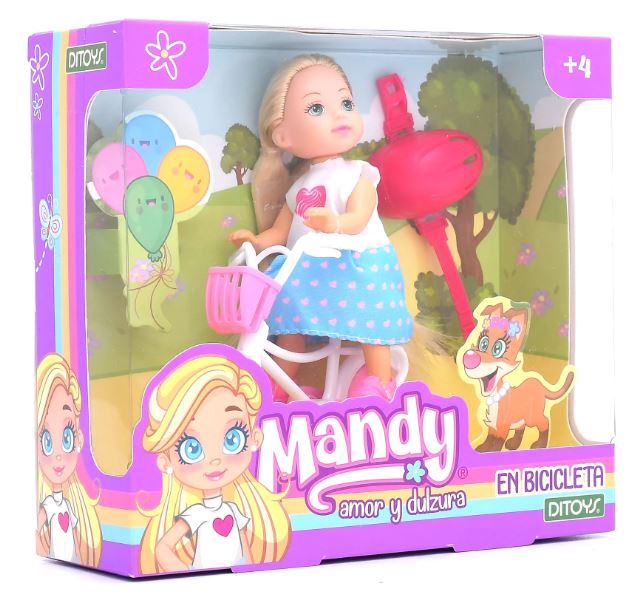MANDY MUÑECA EN BICICLETA