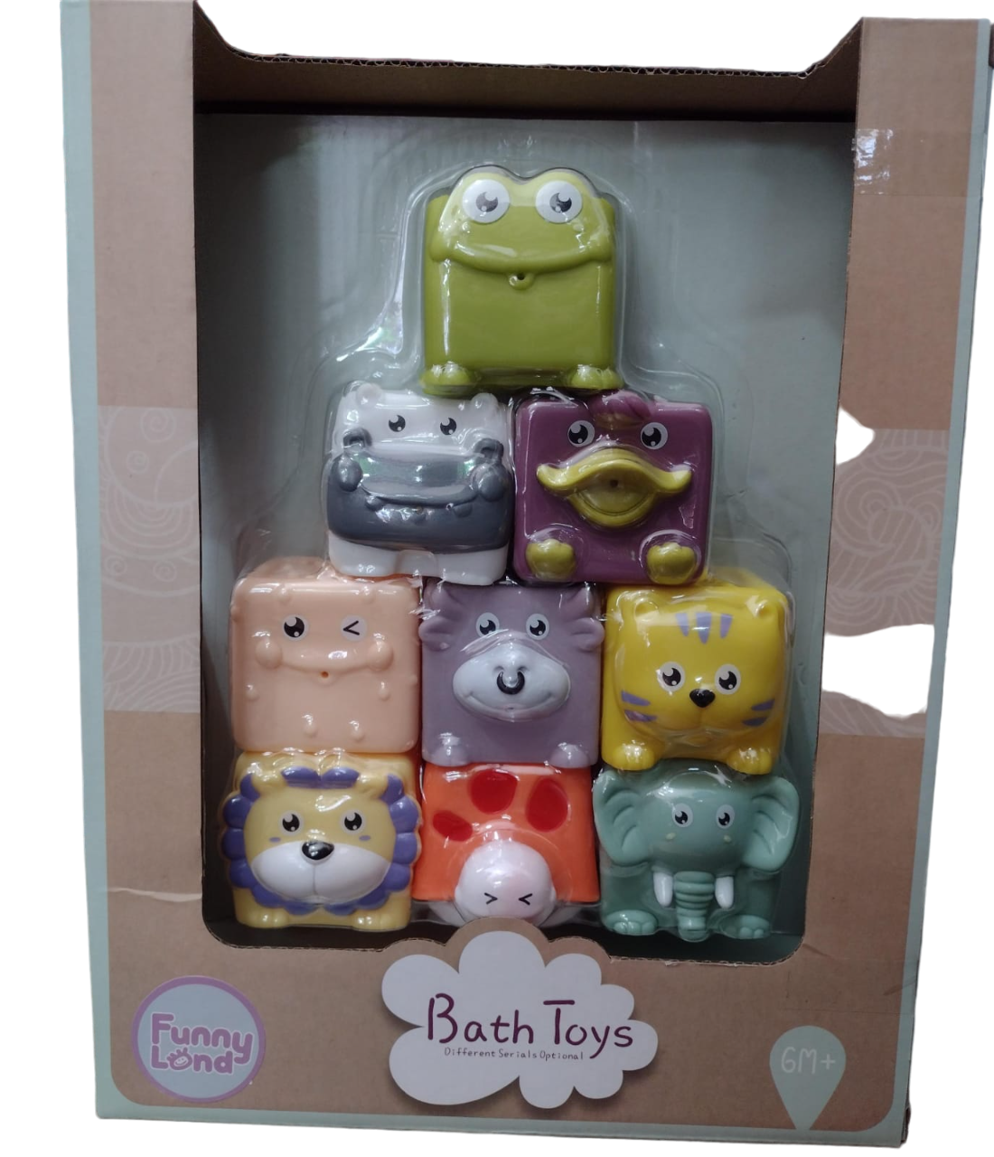 CUBOS ANIMALES X 9 EN CAJA