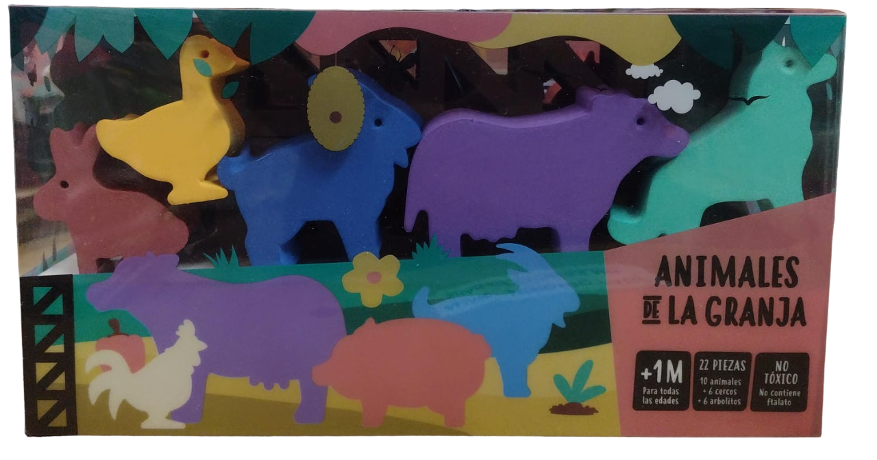LUBLOCKS ANIMALES DE GRANJA 22 PIEZAS EN ESTUCHE
