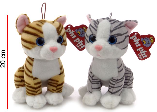 GATO SENTADO 20CM - 2 COLORES