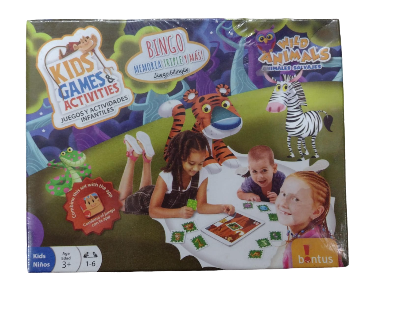 JUEGO BILINGÜE APP KIDS ANIMALES SALVAJES