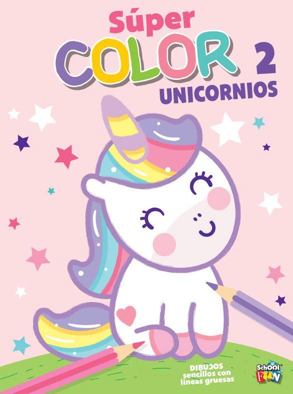 SUPER LIBRO PARA PINTAR COLOR UNICORNIOS
