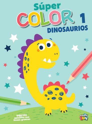 SUPER LIBRO PARA PINTAR COLOR DINOSAURIOS