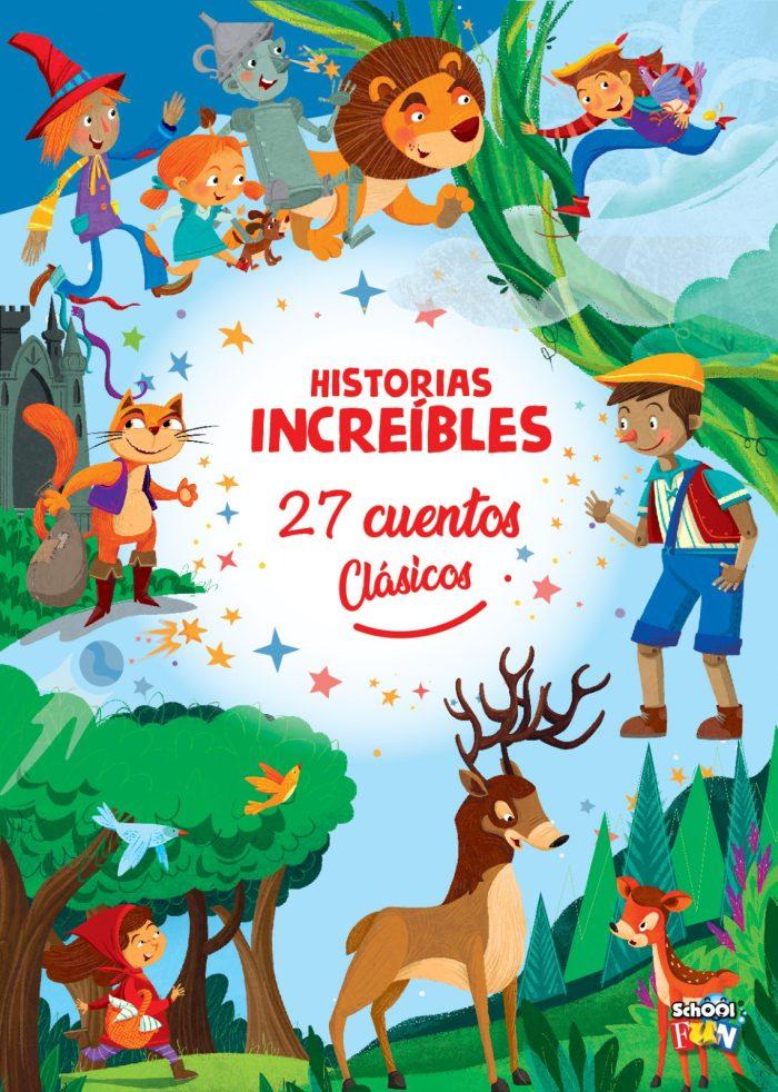 LIBRO 27 CUENTOS CLASICOS TAPA DURA
