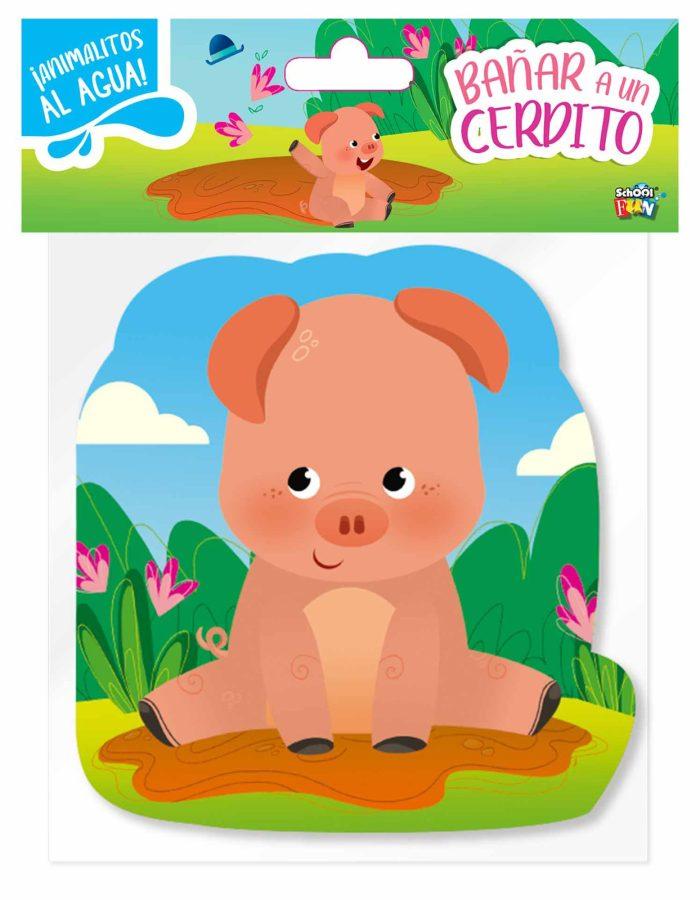 LIBRO PARA AGUA CON CHIFLE BAÑAR AL CERDITO