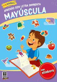 LIBRO CON STICKERS APRENDO MAYUSCULAS