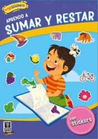 LIBRO CON STICKERS APRENDO SUMAR Y RESTAR