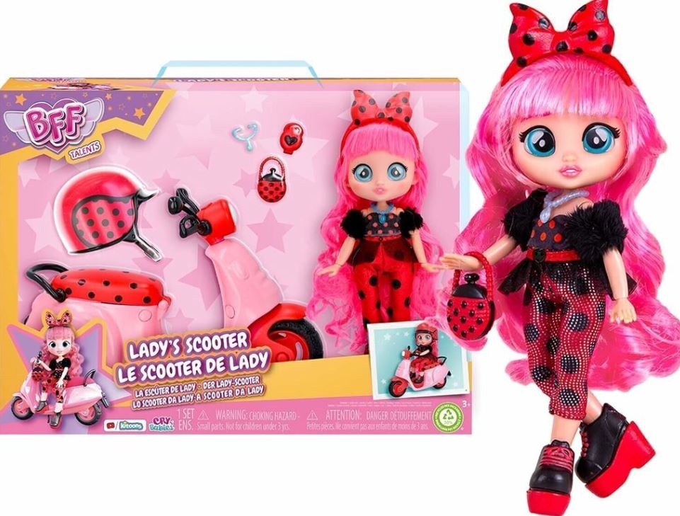 BFF TALENTS MUÑECA LADY´S CON SCOOTER
