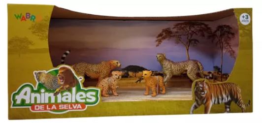 ANIMALES DE LA SELVA FAMILIA X4 CHITA
