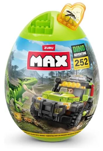 MAX DINO ADVENTURE HUEVO 252 PIEZAS ZURU