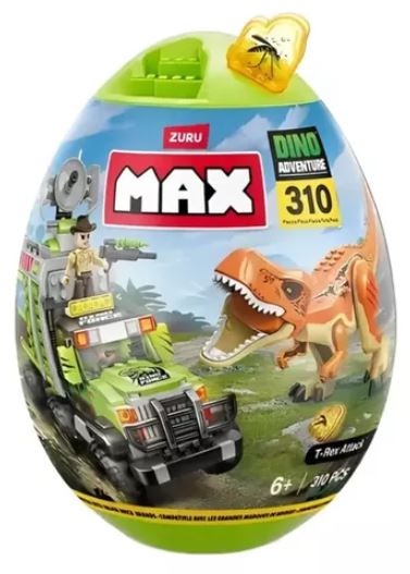 MAX DINO ADVENTURE HUEVO 310 PIEZAS ZURU