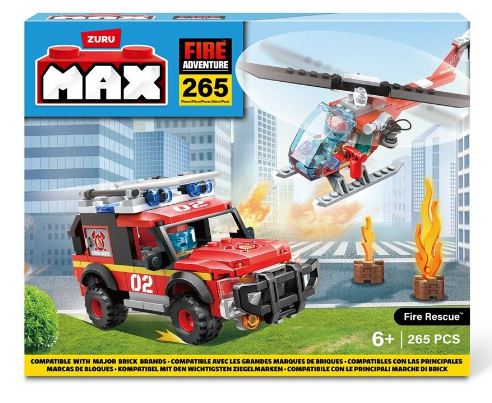 MAX CITY BLOQUES FIRE RESCUE 265 PIEZAS