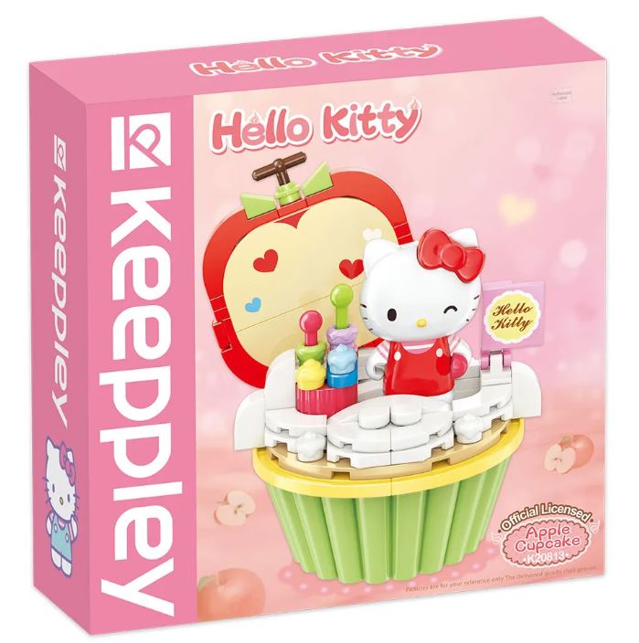HELLO KITTY CUPCAKE FIGURA PARA ARMAR 18CM