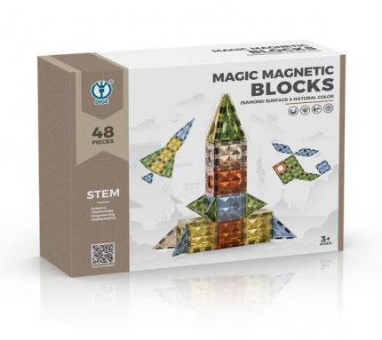 BLOQUES MAGNETICOS 48 PIEZAS VITRO DIAMOND
