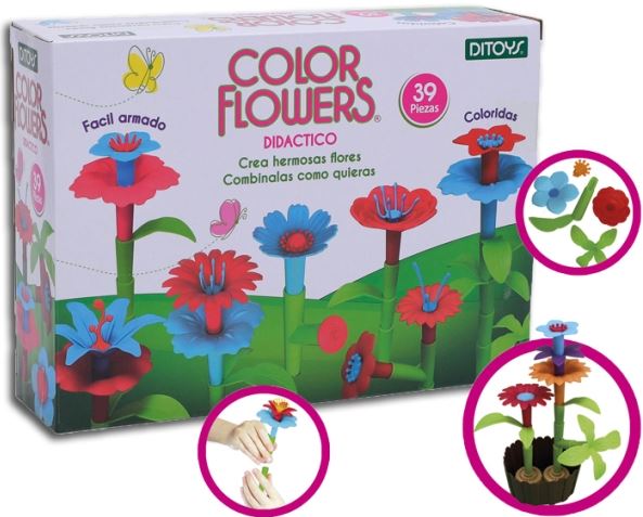 COLOR FLOWERS 39 PIEZAS