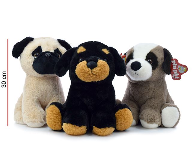 PERRO DE RAZA 28CM 3 MODELOS