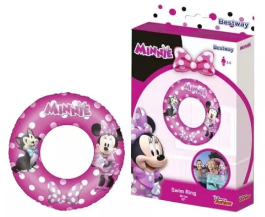 SALVAVIDAS INFLABLE EN CAJA MINNIE 56CM