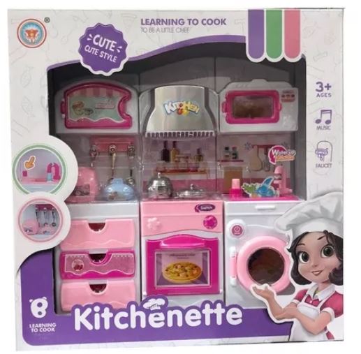 COCINA CON LAVARROPAS Y ACCESORIOS EN CAJA