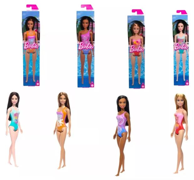 BARBIE PLAYA (HXX48)(HXX49)(HXX50)(HXX51) - 4 MODELOS