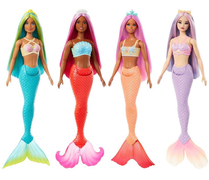 BARBIE SIRENA - 4 COLORES