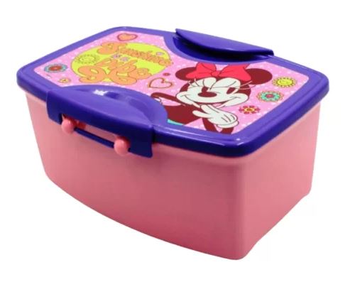 LUNCH BOX CON CUBIERTOS MINNIE