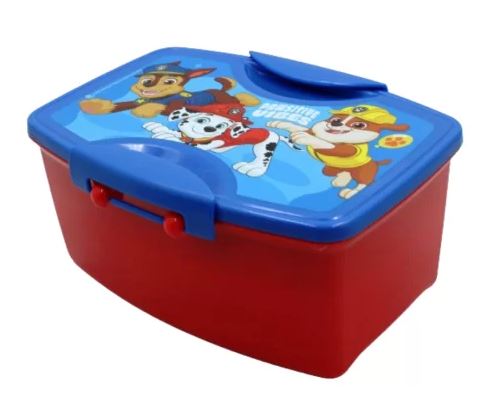 LUNCH BOX CON CUBIERTOS PAW PATROL