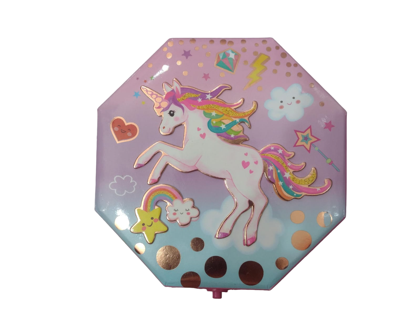CAJA MUSICAL UNICORNIO OCTOGONAL