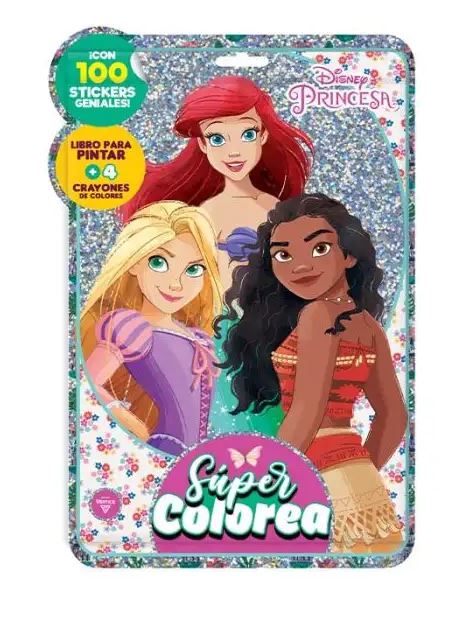 SUPER COLOREO SOBRE GRANDE PRINCESAS