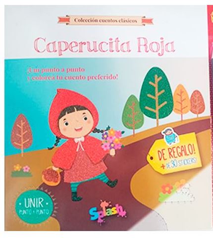 LIBRO CON STICKERS CAPERUCITA ROJA