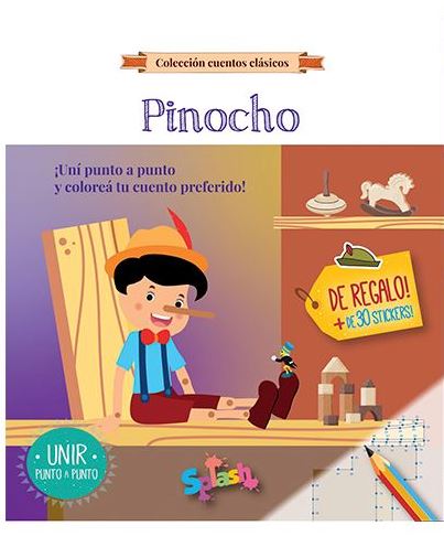 LIBRO CON STICKERS PINOCHO