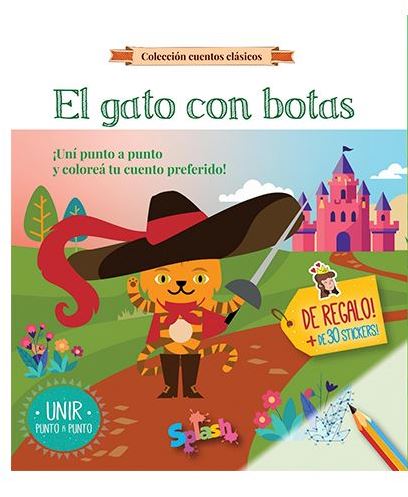 LIBRO CON STICKERS EL GATO CON BOTAS