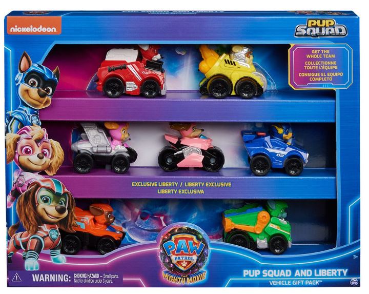 PAW PATROL PUP SQUAD VEHICULOS X7 EN CAJA