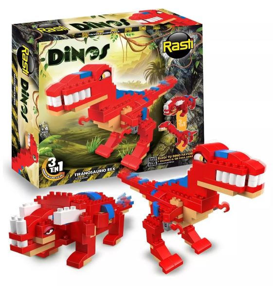 RASTI DINOS 3EN1 133 PIEZAS