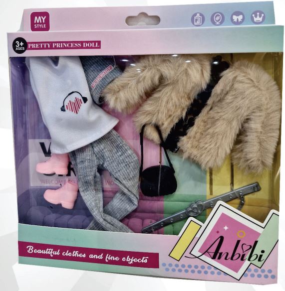 ROPA PARA MUÑECA CHAQUETA EN CAJA