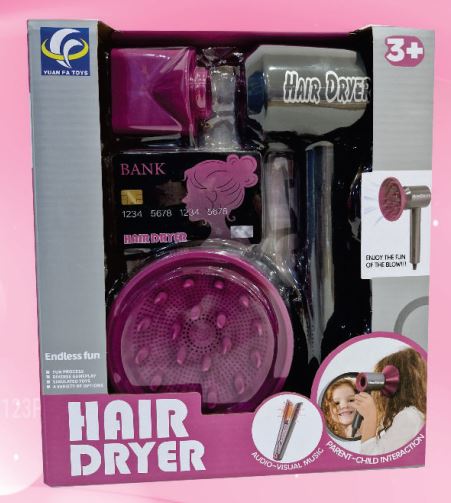SET SECADOR DE PELO CON ACCESORIOS EN CAJA