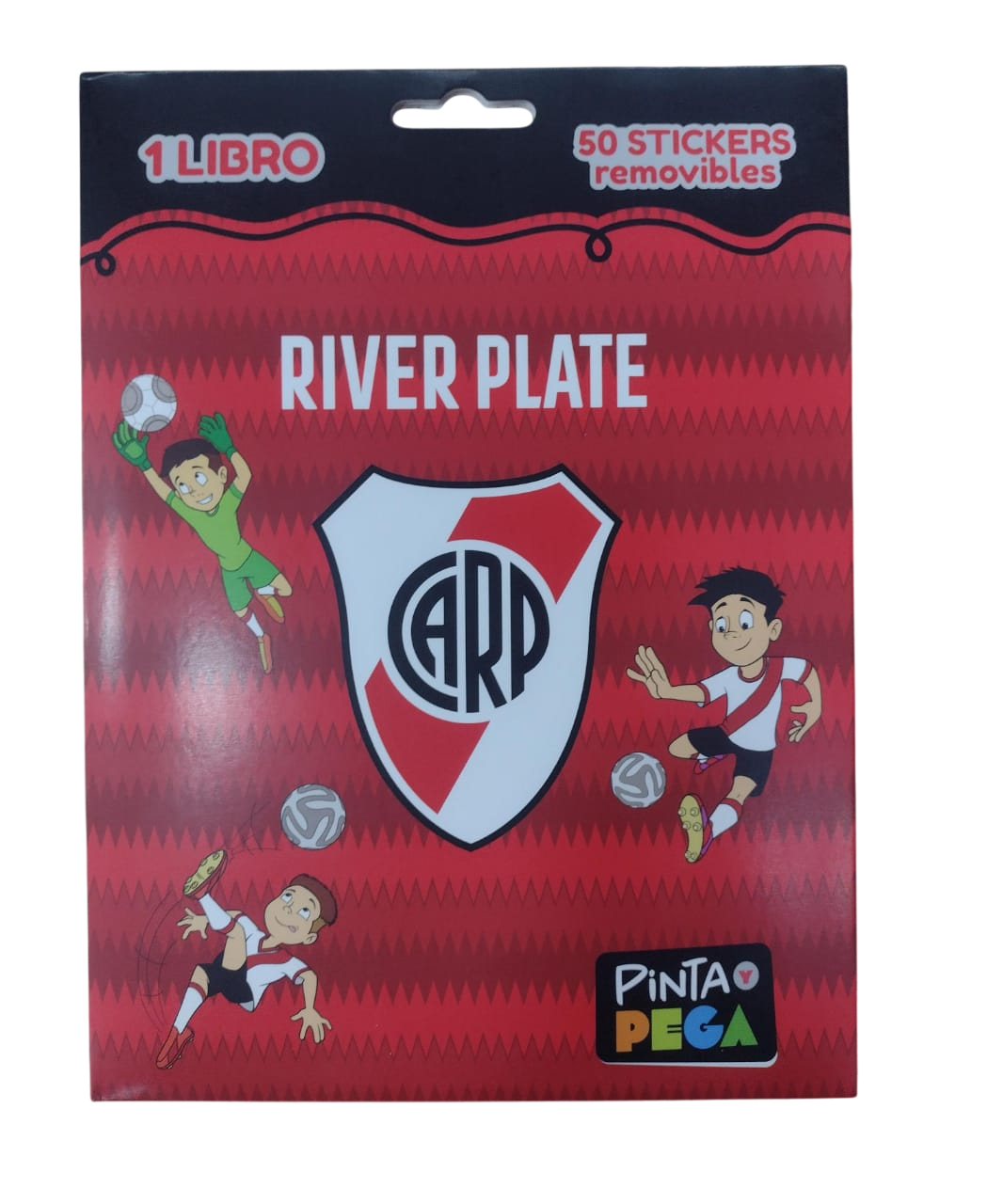 LIBRO PINTA Y PEGA CON STICKERS RIVER