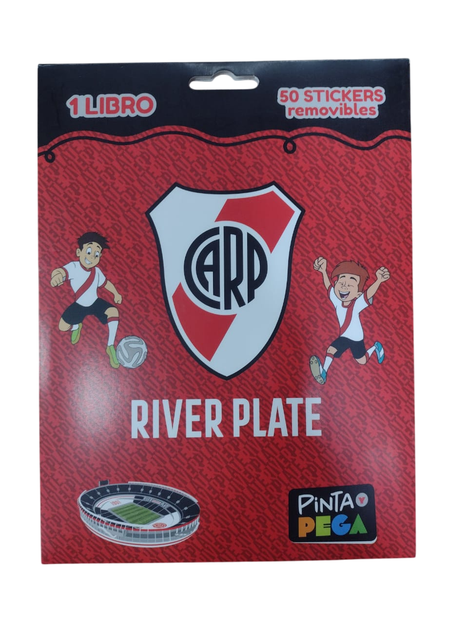 LIBRO PINTA Y PEGA CON STICKERS RIVER
