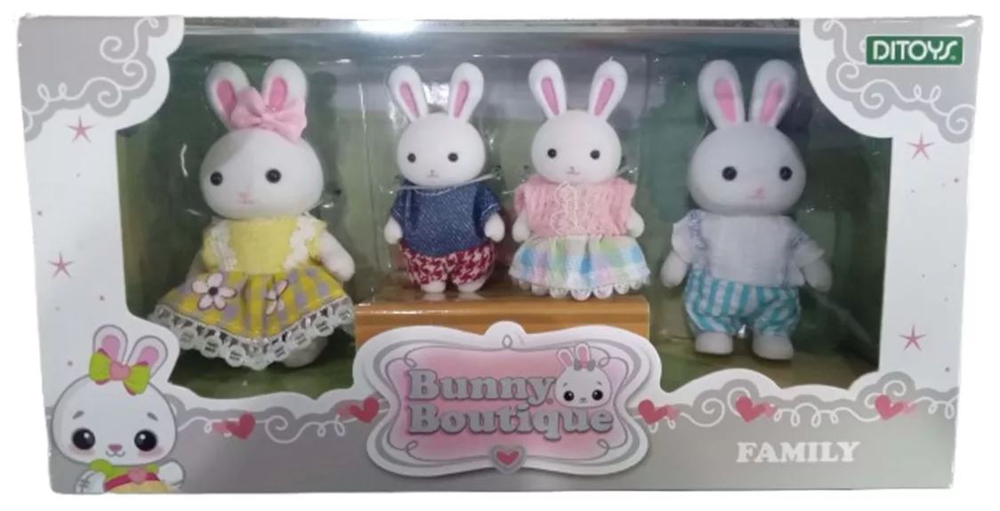 BUNNY BOUTIQUE FAMILIA X4 EN CAJA