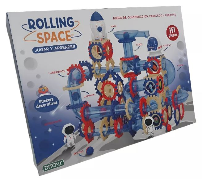 ROLLING SPACE JUEGO DE CONSTRUCCION 191 PIEZAS