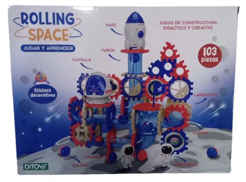 ROLLING SPACE JUEGO DE CONSTRUCCION 103 PIEZAS