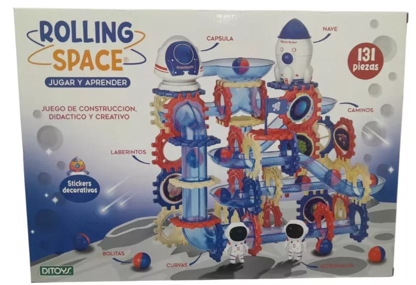 ROLLING SPACE JUEGO DE CONSTRUCCION 131 PIEZAS