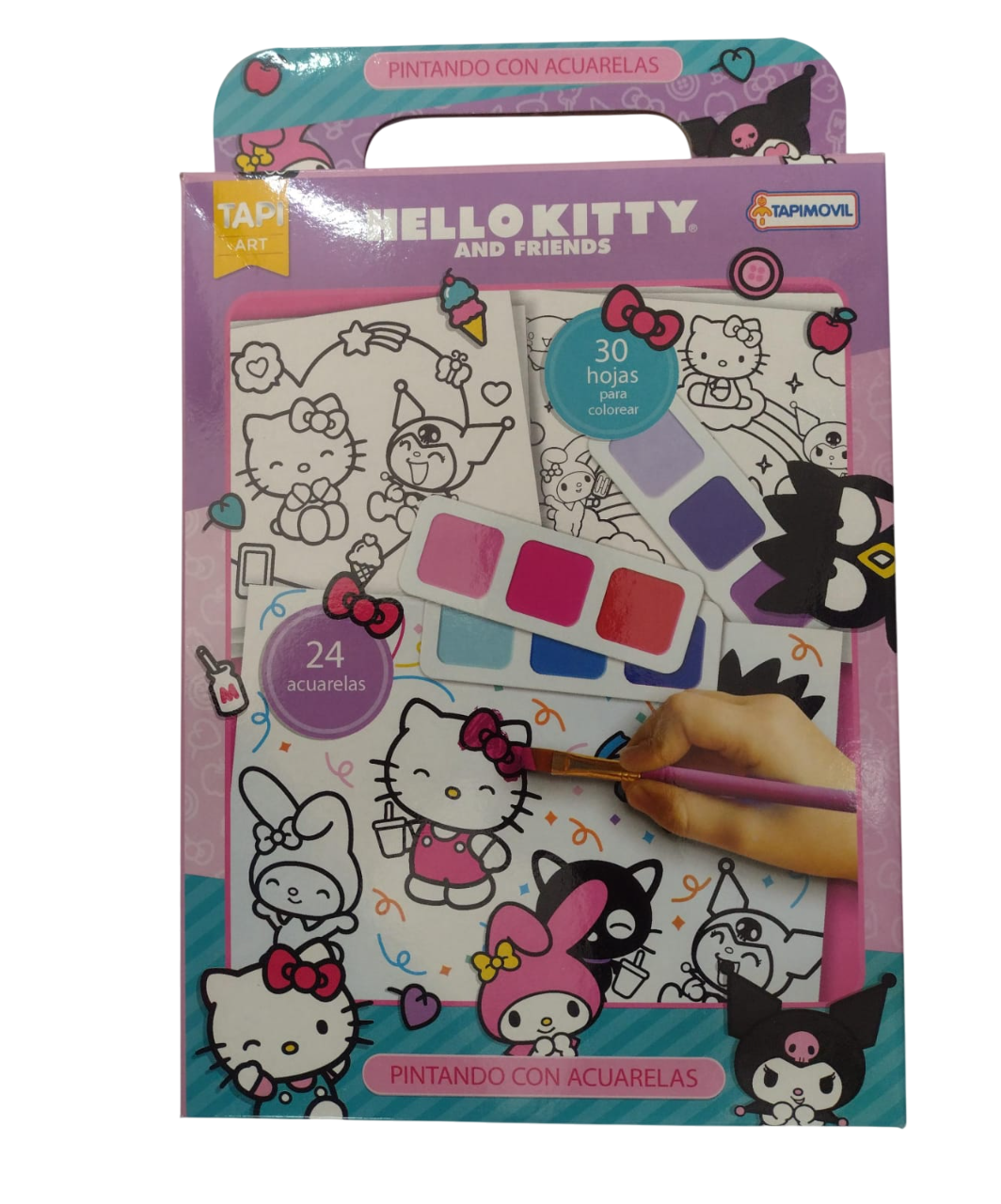 PINTANDO CON ACUALERAS KITTY