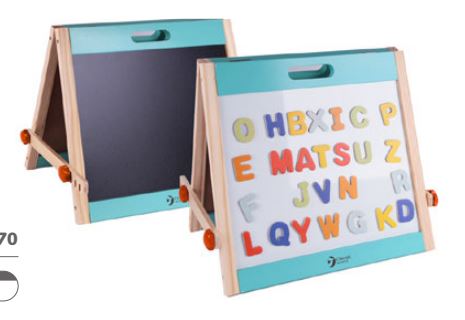 PIZARRA TIZA-MAGNETICO CON LETRAS 27 PIEZAS