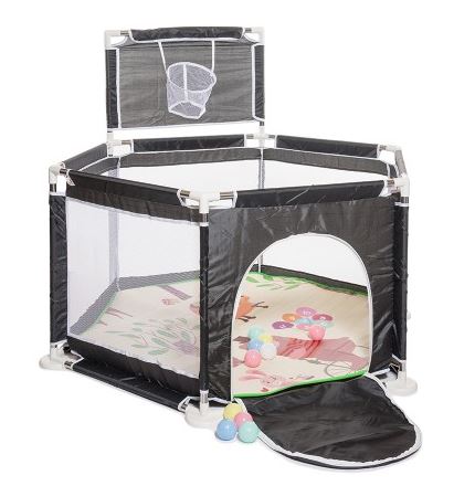 CORRALITO HAXAGONAL CON ARO BASQUET - 3 COLORES