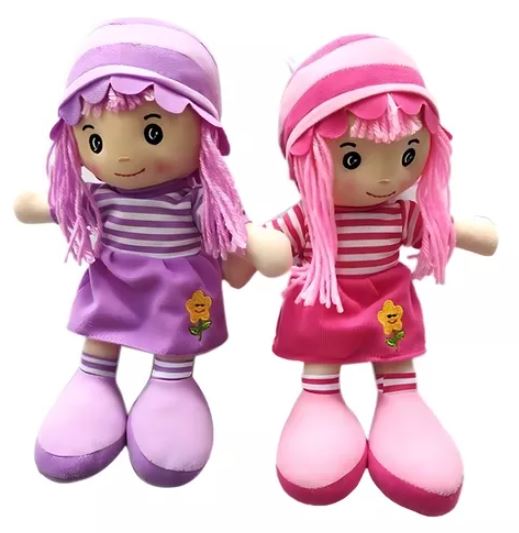 MUÑECA DE TELA 30CM EN BOLSA