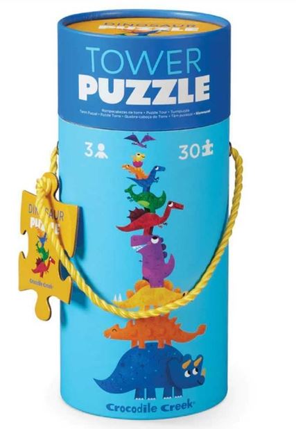 PUZZLE 30 PIEZAS TORRE DINO EN TUBO